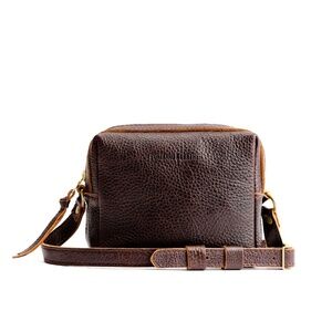 Portland Leather Mesa Mini Crossbody — Coldbrew